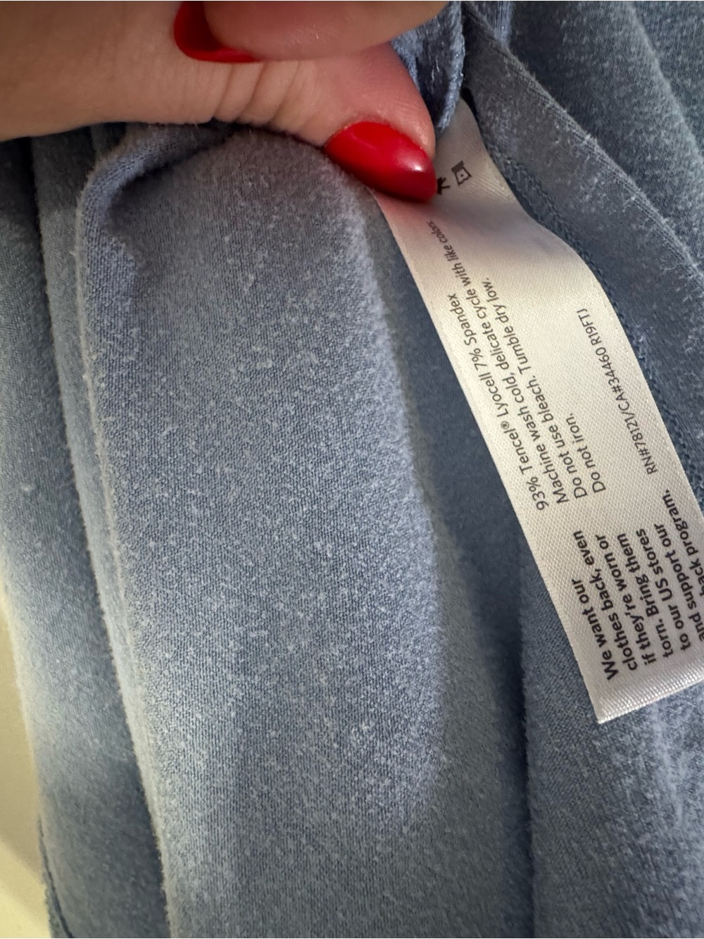 Eileen Fisher Soft Sky Blue Scoop Neck Tank - Picture 6 of 6